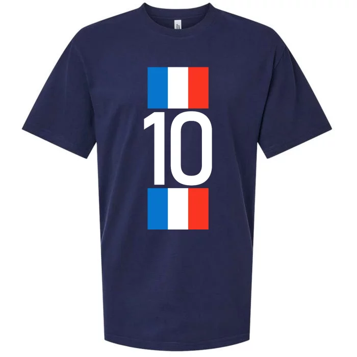 France Jersey 10 French Football Soccer Sueded Cloud Jersey T-Shirt