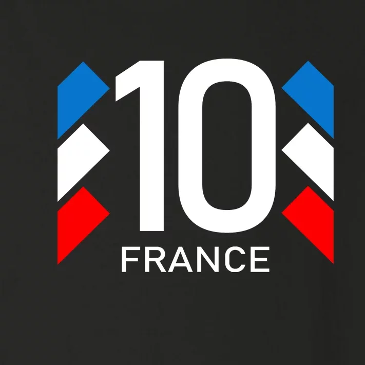 France Jersey 10 French Football Soccer Toddler Long Sleeve Shirt