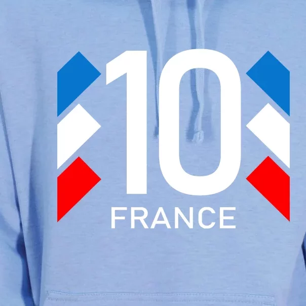 France Jersey 10 French Football Soccer Unisex Surf Hoodie