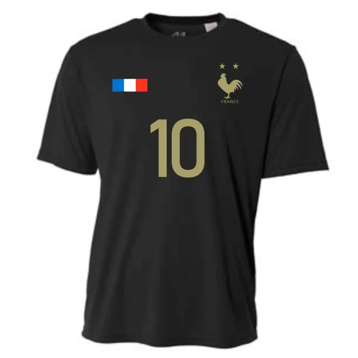 France Jersey 10 Football French Soccer Cooling Performance Crew T-Shirt