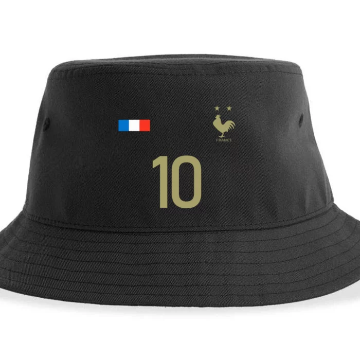 France Jersey 10 Football French Soccer Sustainable Bucket Hat