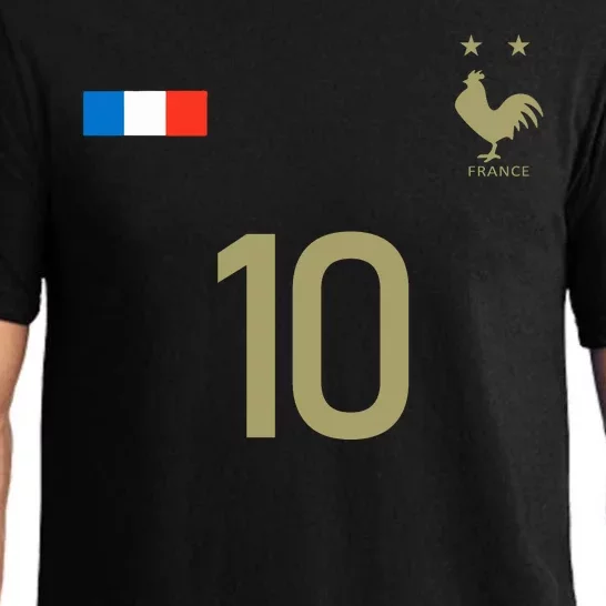 France Jersey 10 Football French Soccer Pajama Set