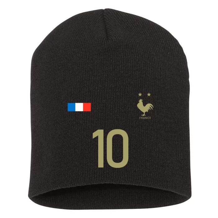 France Jersey 10 Football French Soccer Short Acrylic Beanie