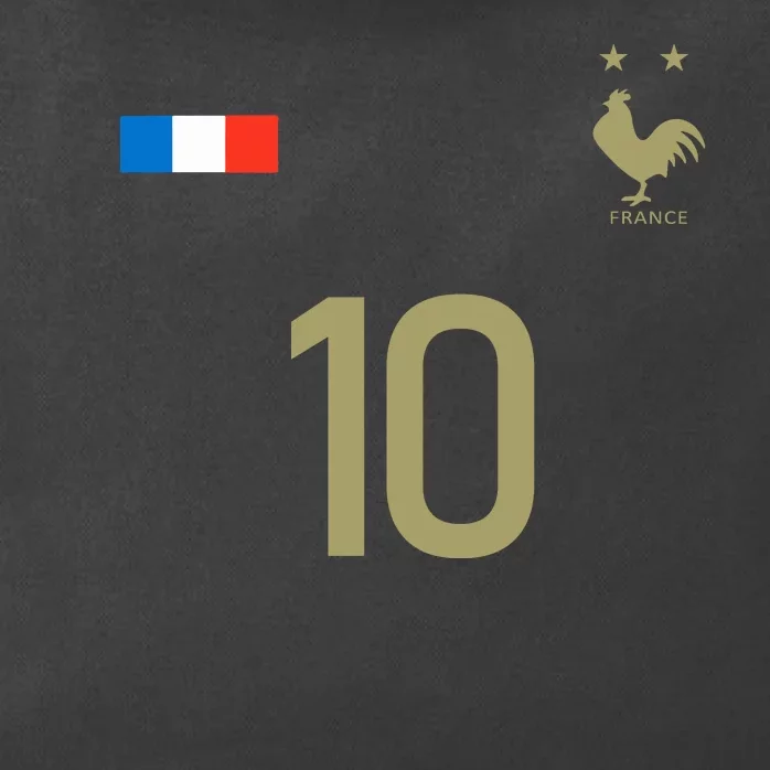 France Jersey 10 Football French Soccer Zip Tote Bag