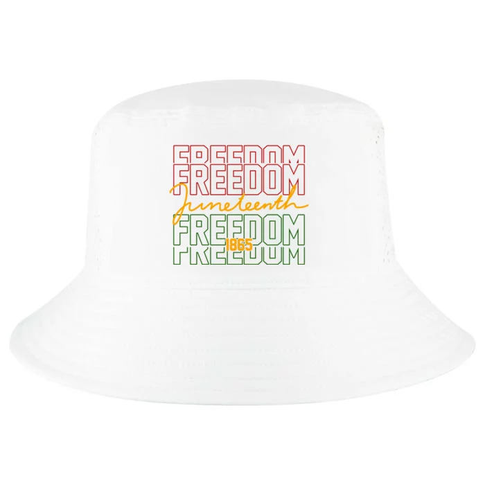 Freedom Juneteenth 1865 Cool Comfort Performance Bucket Hat