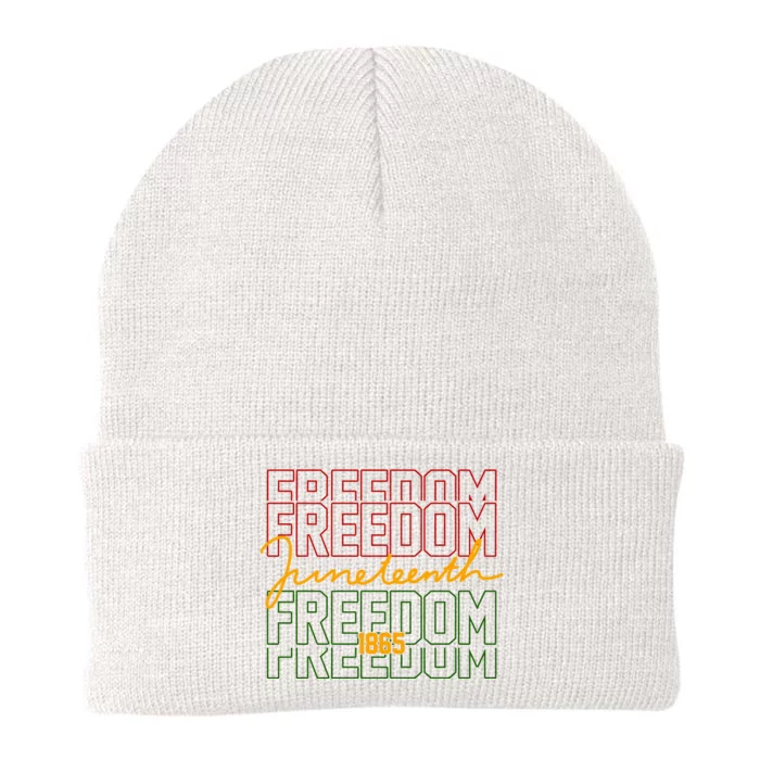 Freedom Juneteenth 1865 Knit Cap Winter Beanie