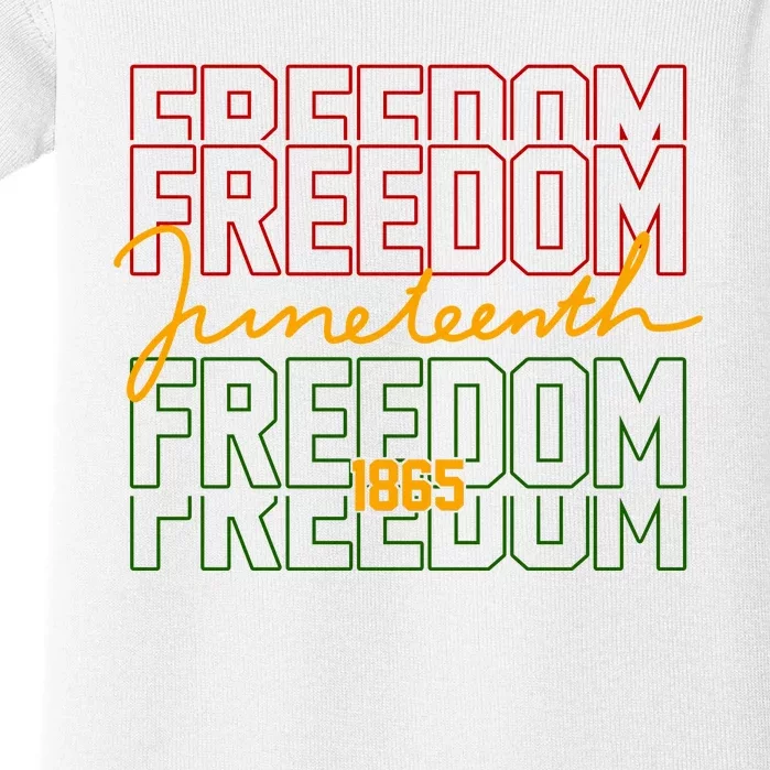 Freedom Juneteenth 1865 Baby Bodysuit