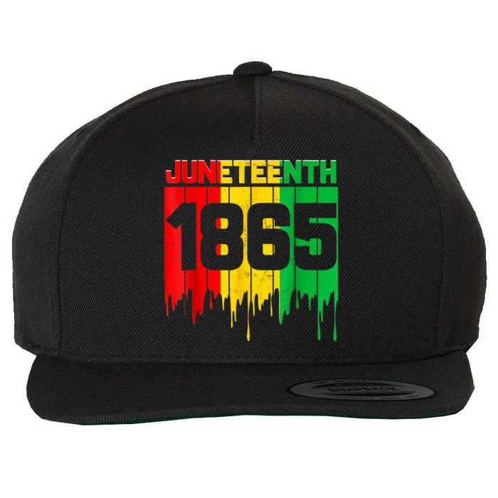 Funny Juneteenth 1865 African Wool Snapback Cap