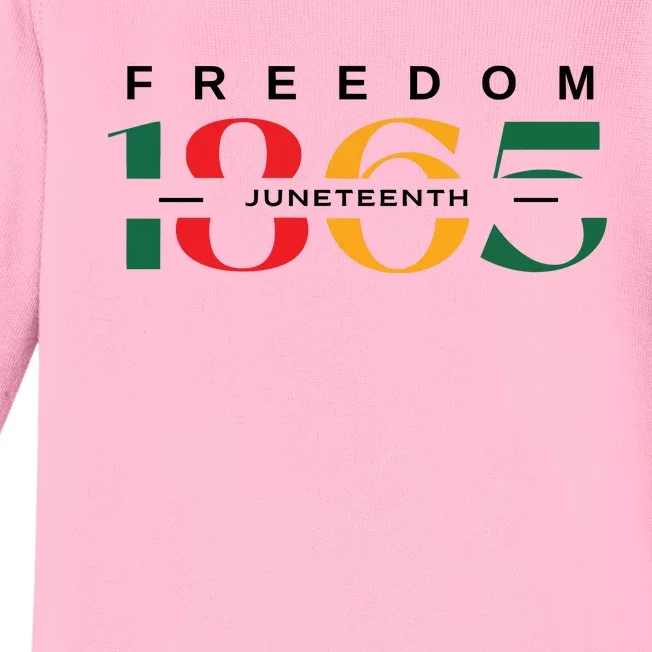 Freedom Juneteenth 1865 Black History Baby Long Sleeve Bodysuit