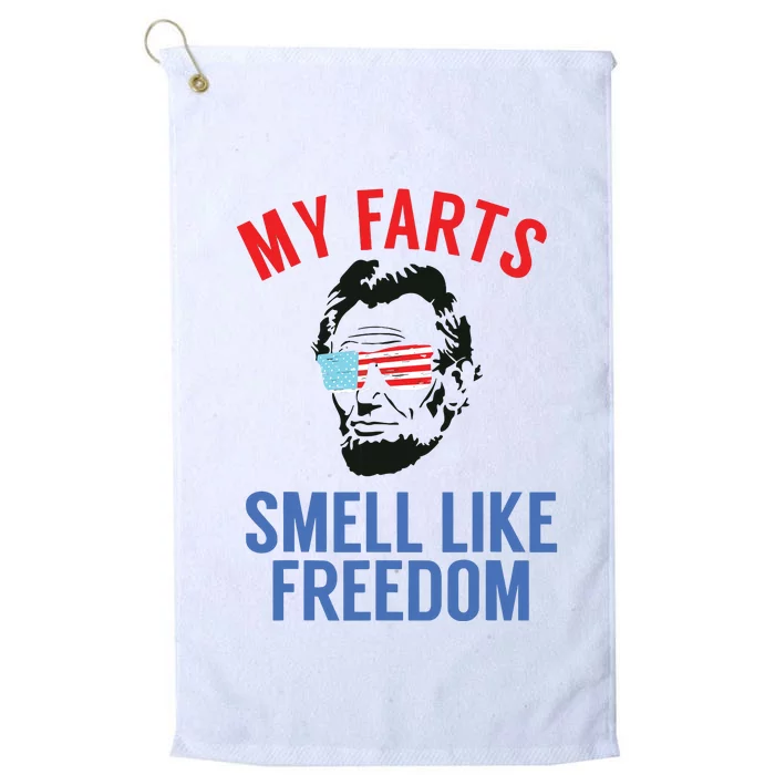 Funny July 4th Party Funny Abe Lincoln Platinum Collection Golf Towel