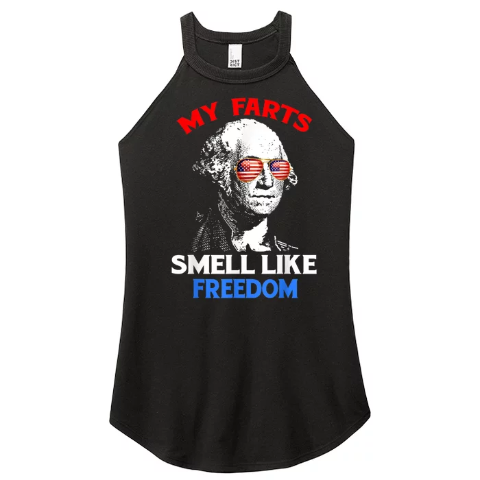 Funny July 4th Party Funny George Washington Women’s Perfect Tri Rocker Tank