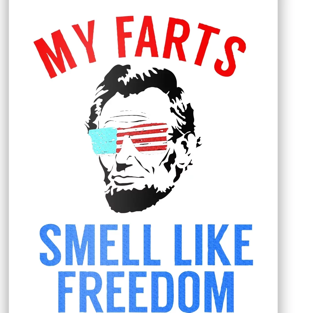 Funny July 4th Party Funny Abe Lincoln Poster