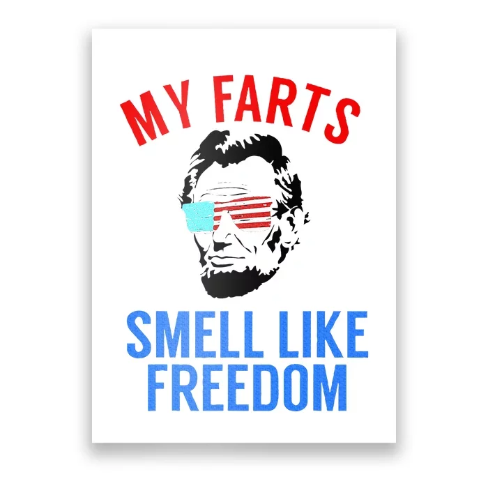 Funny July 4th Party Funny Abe Lincoln Poster