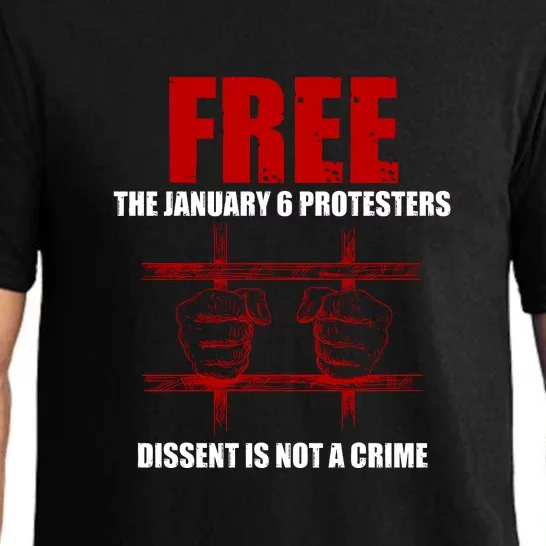 Free January 6 Protesters J6 Conservative Anti Biden Pajama Set