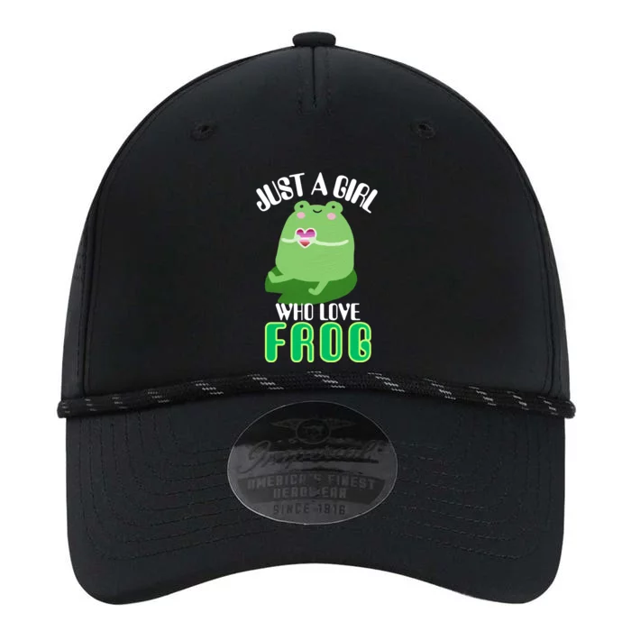 Frog Just A Girl Who Loves Frogs Funny Frog Lover Gift Performance The Dyno Cap