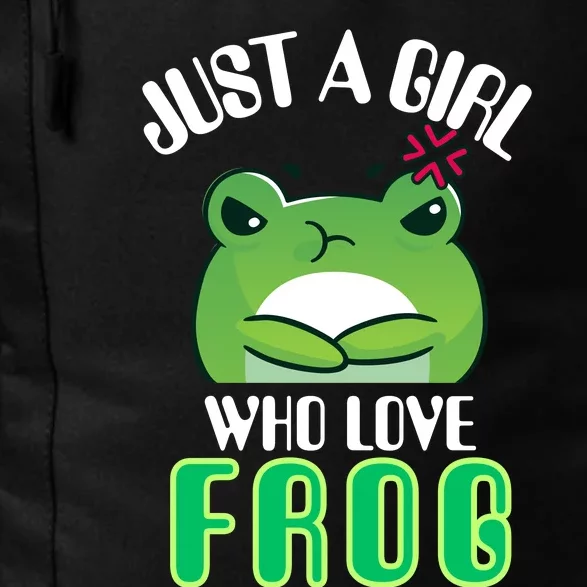 Frog Just A Girl Who Loves Frogs Funny Frog Lover Gift Daily Commute Backpack