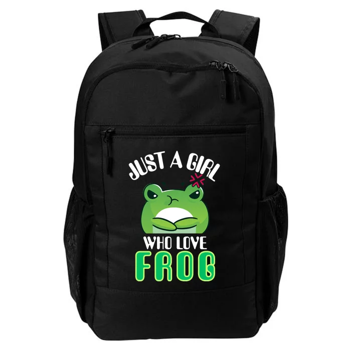 Frog Just A Girl Who Loves Frogs Funny Frog Lover Gift Daily Commute Backpack