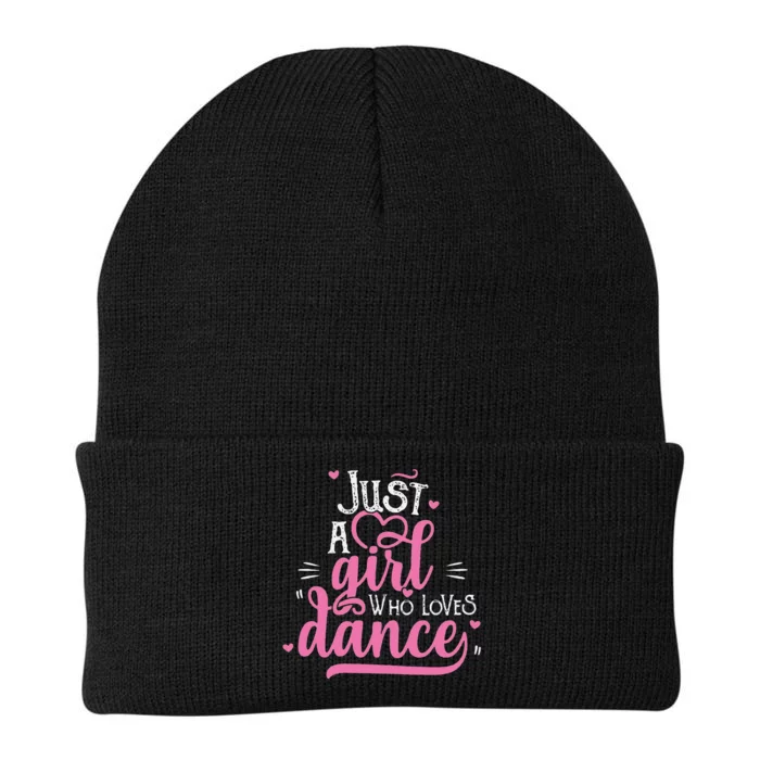 Funny Just A Girl Who Loves Dance Gift For Dancer Knit Cap Winter Beanie