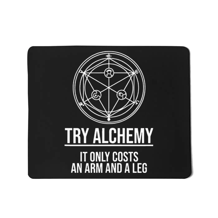 Funny Japanese Anime Gift Try Alchemy Mousepad