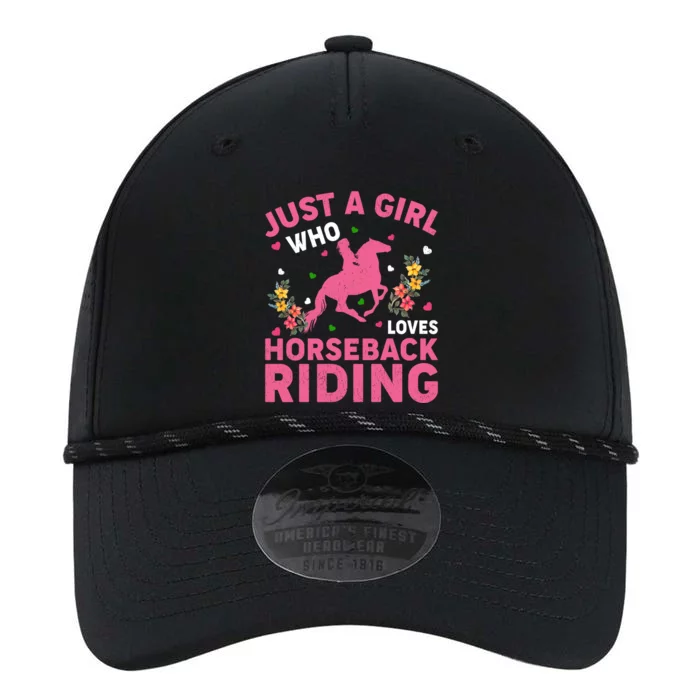 Funny Just A Who Loves Horseback Riding Gift Performance The Dyno Cap