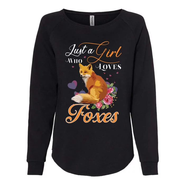 Fun Just A L Who Loves Foxes Coyote Lovers Womens California Wash Sweatshirt