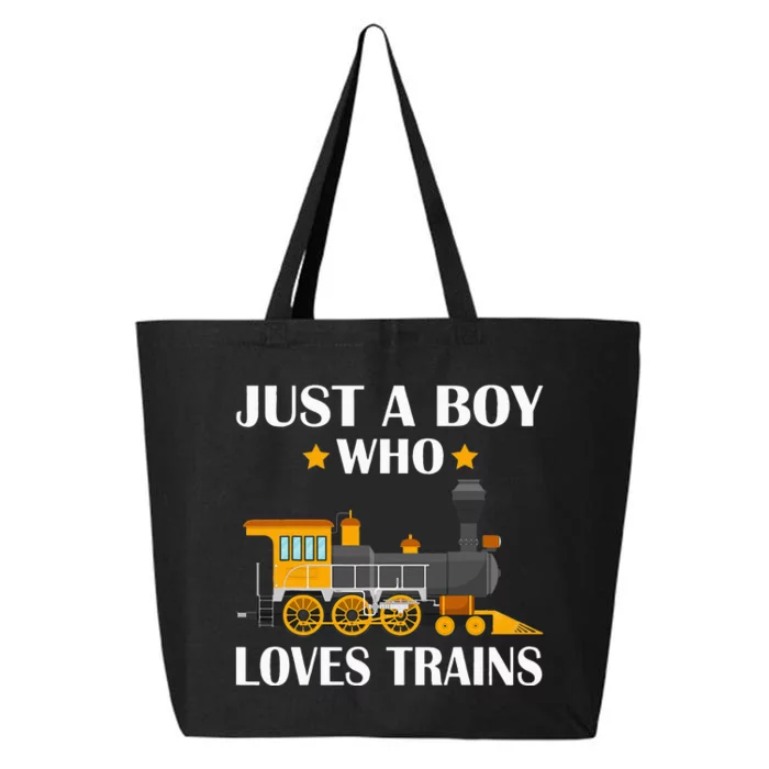 Funny Just A Who Loves Trains This Loves Trains 25L Jumbo Tote