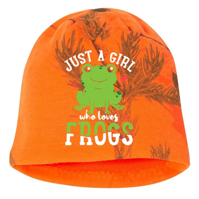 Frog Just A Who Loves Frogs Gift Kati - Camo Knit Beanie