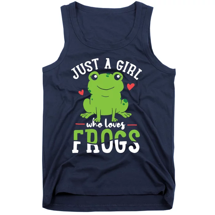 Frog Just A Who Loves Frogs Gift Tank Top