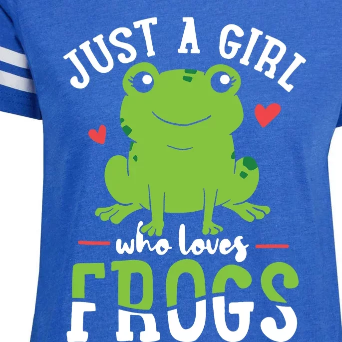 Frog Just A Who Loves Frogs Gift Enza Ladies Jersey Football T-Shirt