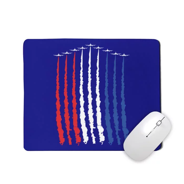 Fighter Jets Airplane American Flag 4th Of July Celebration Funny Gift Mousepad