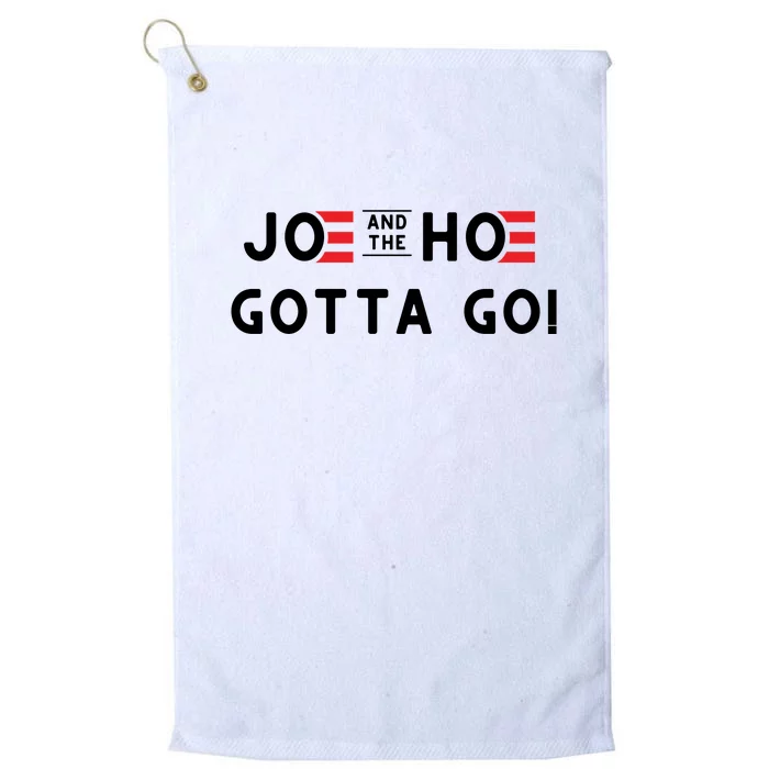 Funny Joe And The Hoe Gotta Go #FJB Design Platinum Collection Golf Towel