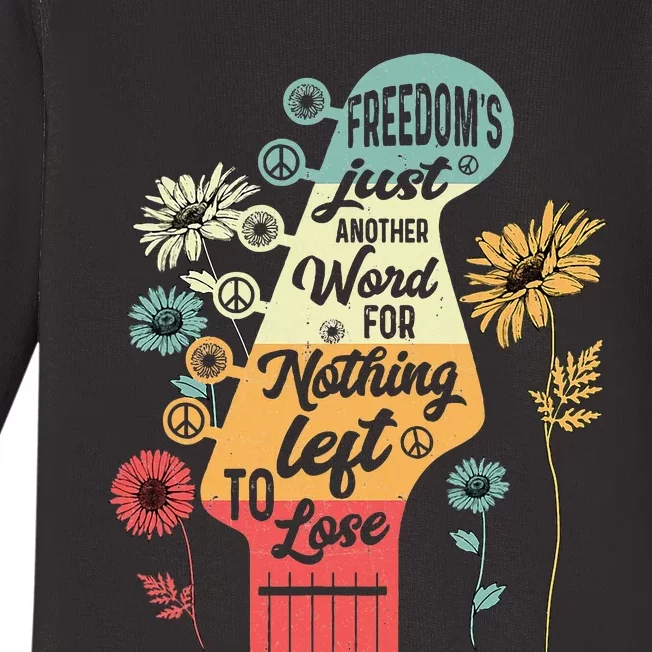 FreedomS Just Another Word For Nothing Left To Lose Baby Long Sleeve Bodysuit