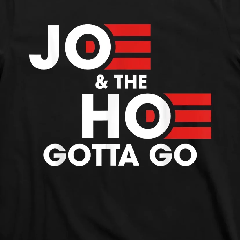 Funny Joe And The H0 Gotta Go Anti Biden American Flag Vote T-Shirt