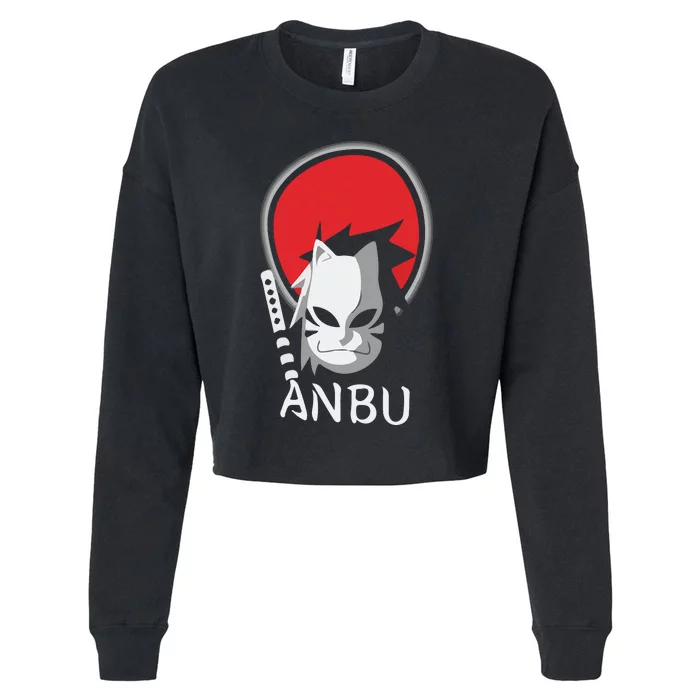 Funny Japanese Anime Cropped Pullover Crew