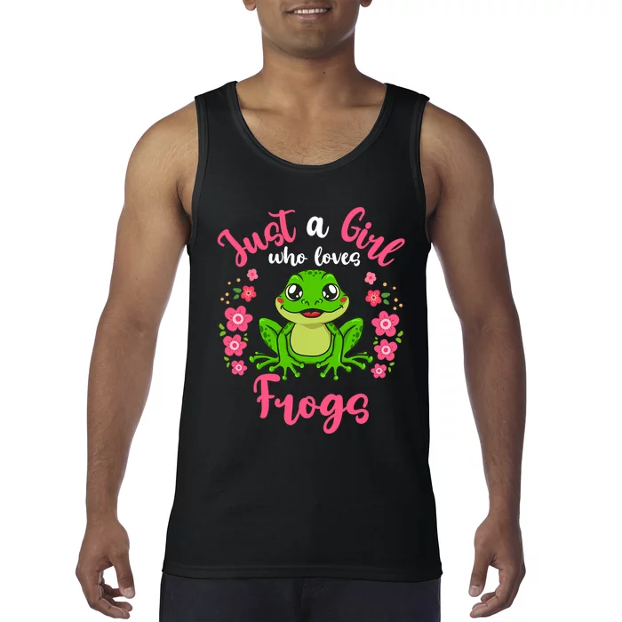 Frog Just A Girl Who Loves Frogs Tank Top