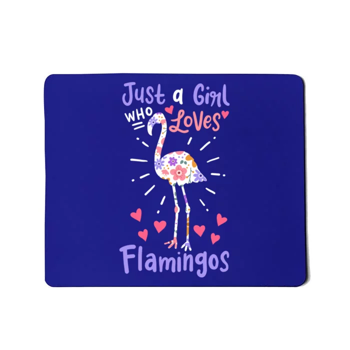 Flamingo Just A Girl Who Loves Flamingos Gift Meaningful Gift Mousepad