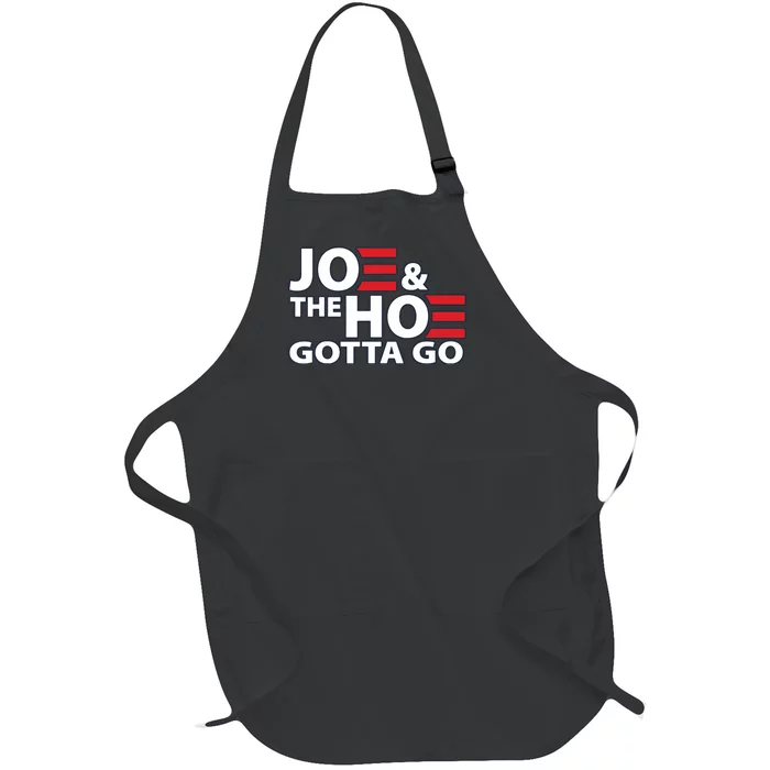 Funny Joe And The Ho Gotta Go Full-Length Apron With Pocket