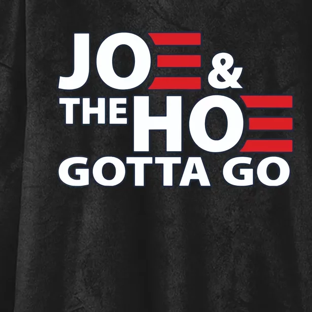 Funny Joe And The Ho Gotta Go Hooded Wearable Blanket