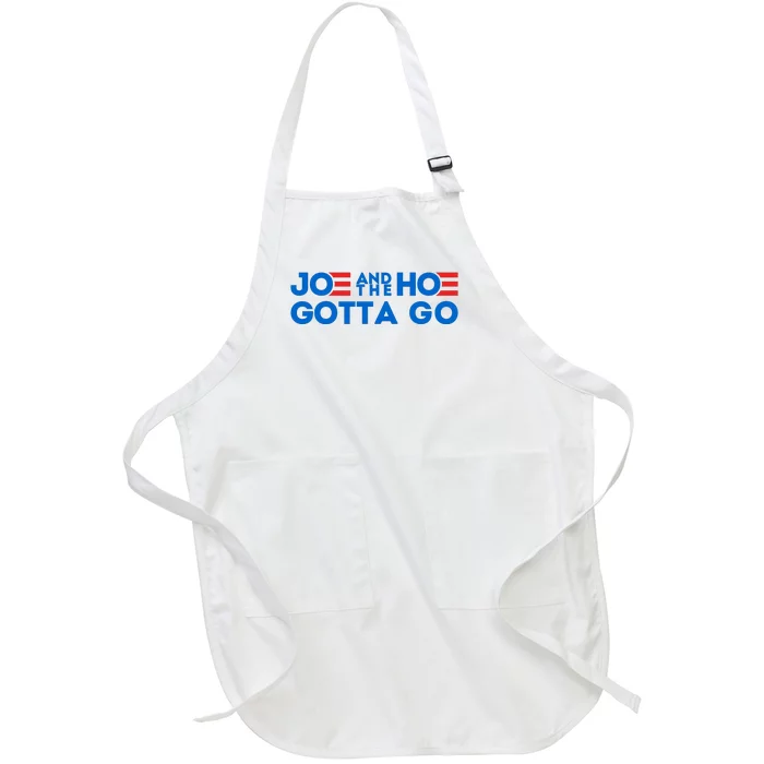 Funny Joe And The Hoe Gotta Go Full-Length Apron With Pocket