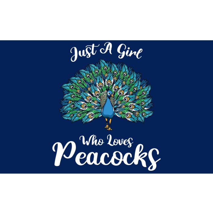 Funny Just A Who Loves Peacocks Bumper Sticker