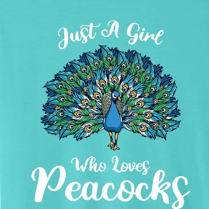 Funny Just A Who Loves Peacocks ChromaSoft Performance T-Shirt