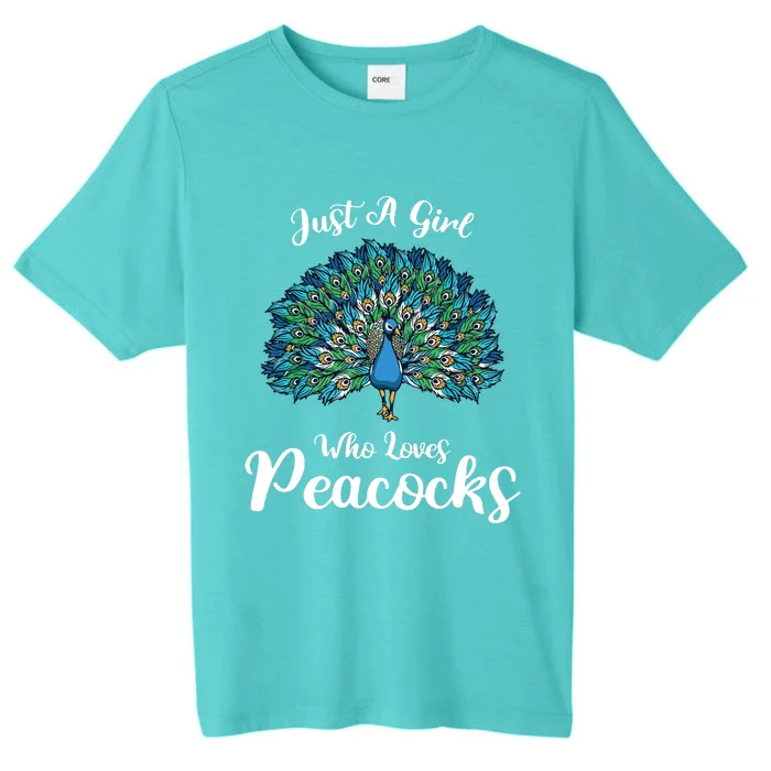 Funny Just A Who Loves Peacocks ChromaSoft Performance T-Shirt