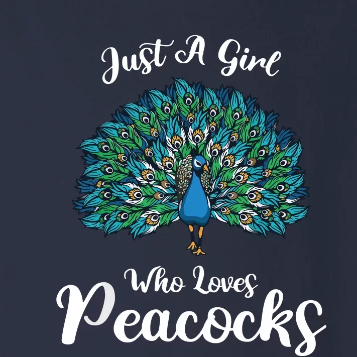 Funny Just A Who Loves Peacocks Gift Toddler Long Sleeve Shirt