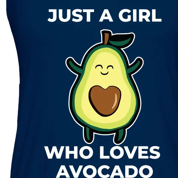 Funny Just A Girl Who Loves Avocado For Avocado Girl Ladies Essential Flowy Tank