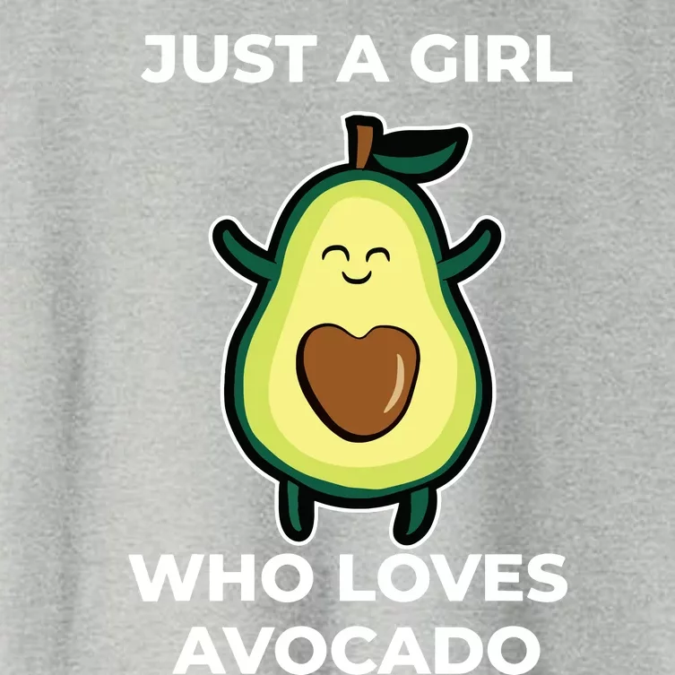 Funny Just A Girl Who Loves Avocado For Avocado Girl Women's Crop Top Tee