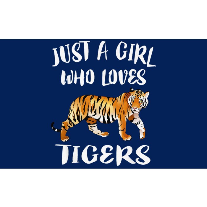 Funny Just A Girl Who Loves Tigers Tiger Animal Lover Gift Bumper Sticker