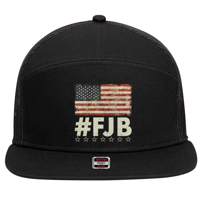 #FJB Distressed F Hoe Biden 7 Panel Mesh Trucker Snapback Hat