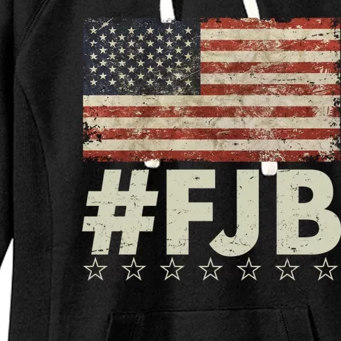 #FJB Distressed F Hoe Biden Women's Fleece Hoodie