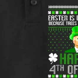 Funny Joe Biden Happy 4th Of July Confused St Patricks Day Dry Zone Grid Performance Polo