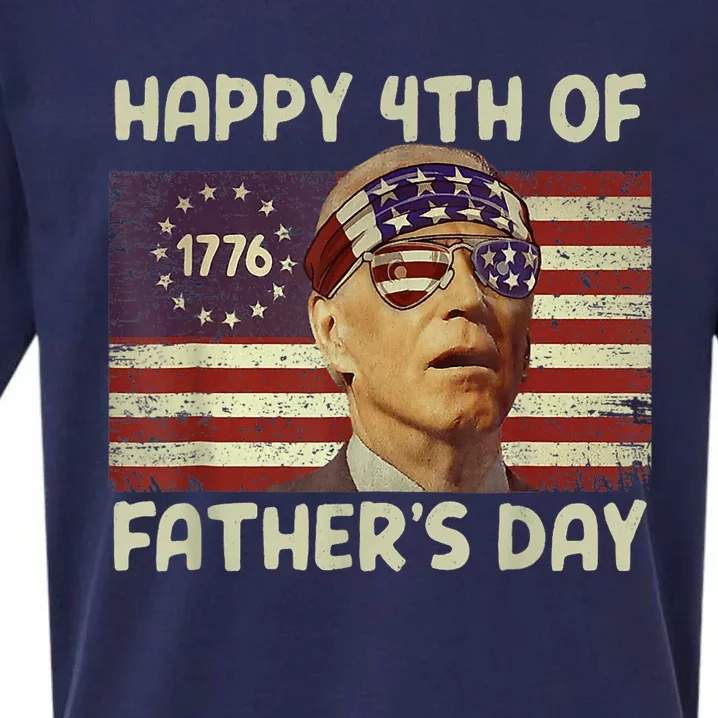 Funny Joe Biden Happy 4th Of Fathers Day Shirts 4th Of July Sueded Cloud Jersey T-Shirt